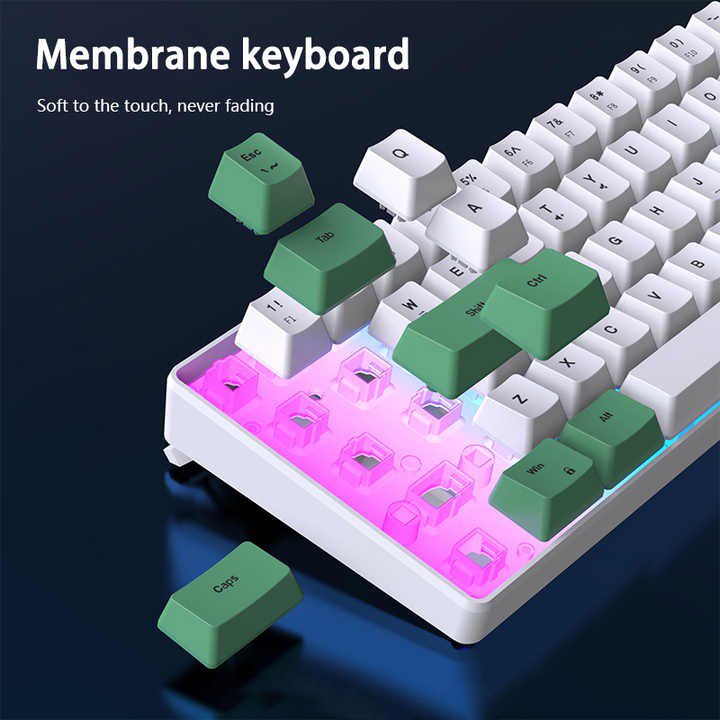 Zaqoro MechaLite K701 60% Wired RGB Keyboard – Compact. Tactile. Built to Game.</br>Minimal Footprint. Maximum Focus. Uncompromising Feel. - Image 2